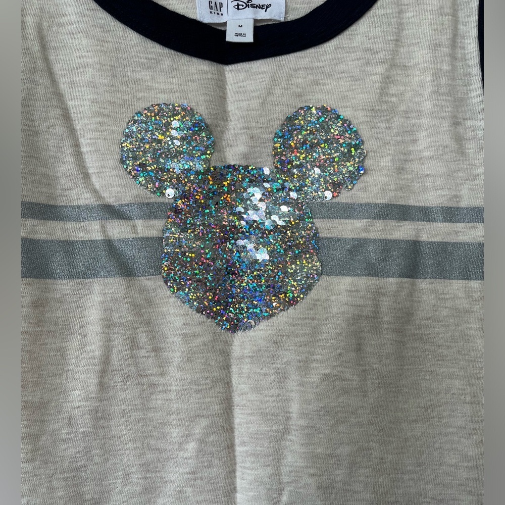 Gap Disney tank dress with sequin flip Mickey, size L - Picture 4 of 8